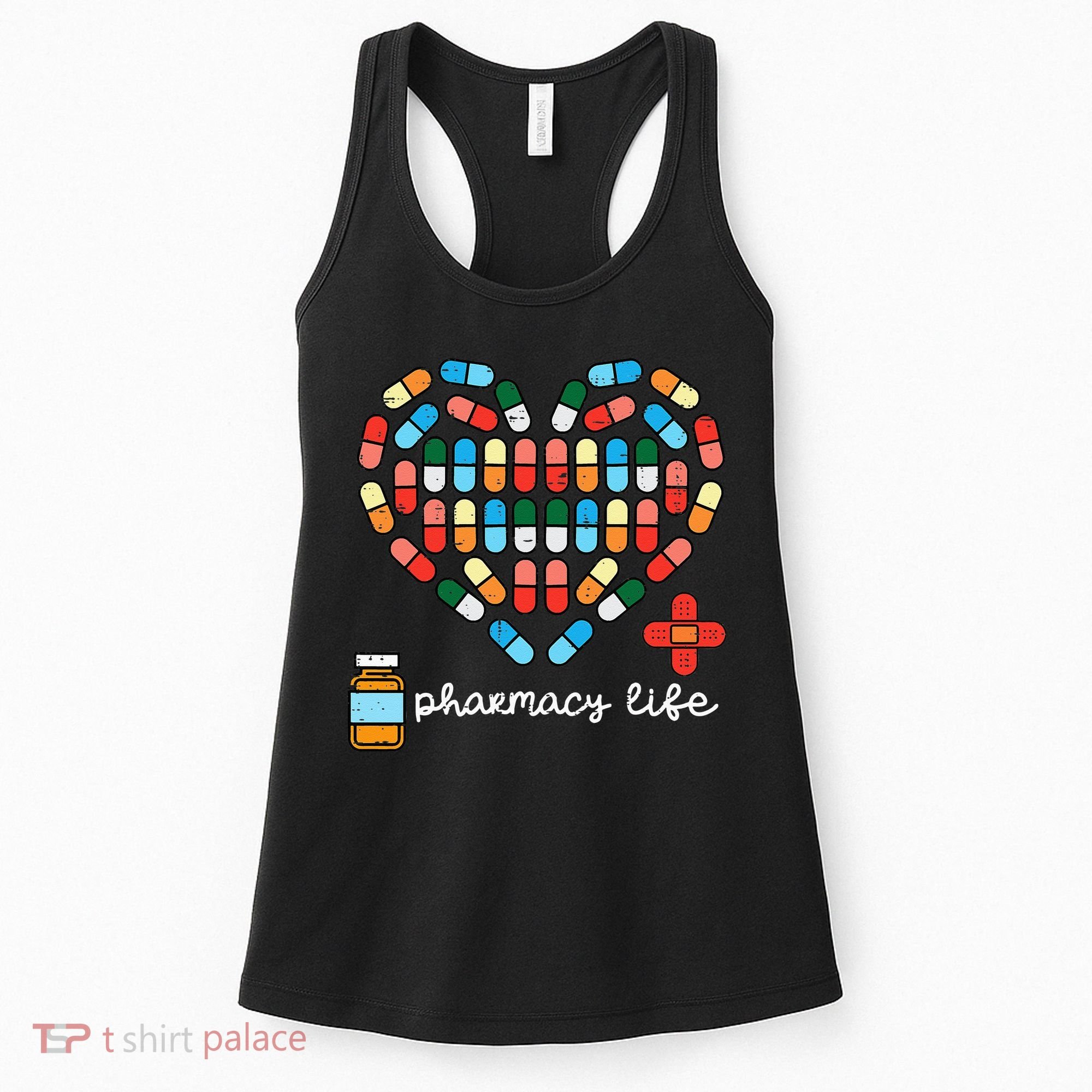 Valentines Day Pharmacy Life Pill Heart Pharmacist Women's Tank Top