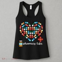Valentines Day Pharmacy Life Pill Heart Pharmacist Women's Tank Top thumb 3