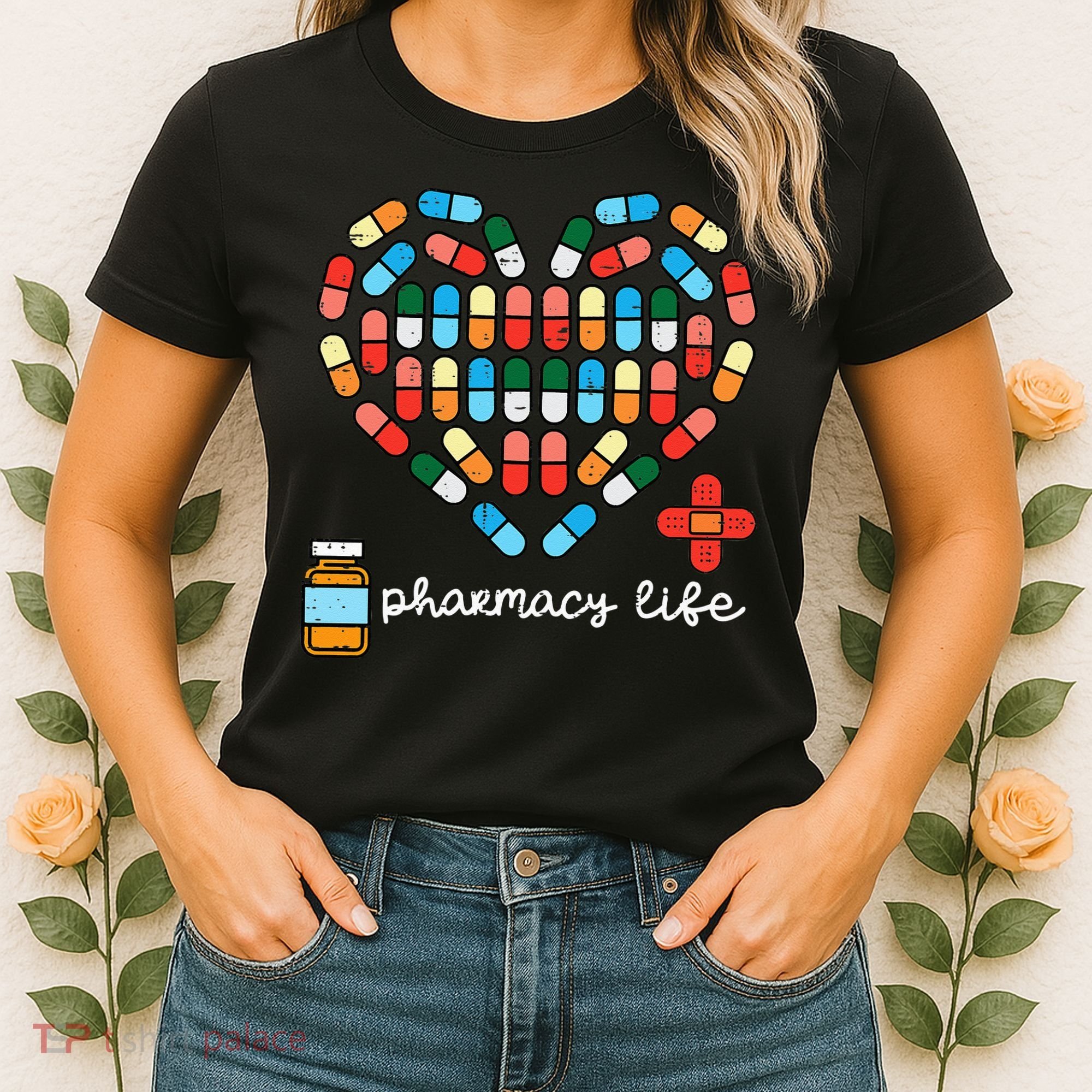 Valentines Day Pharmacy Life Pill Heart Pharmacist Women's T-Shirt