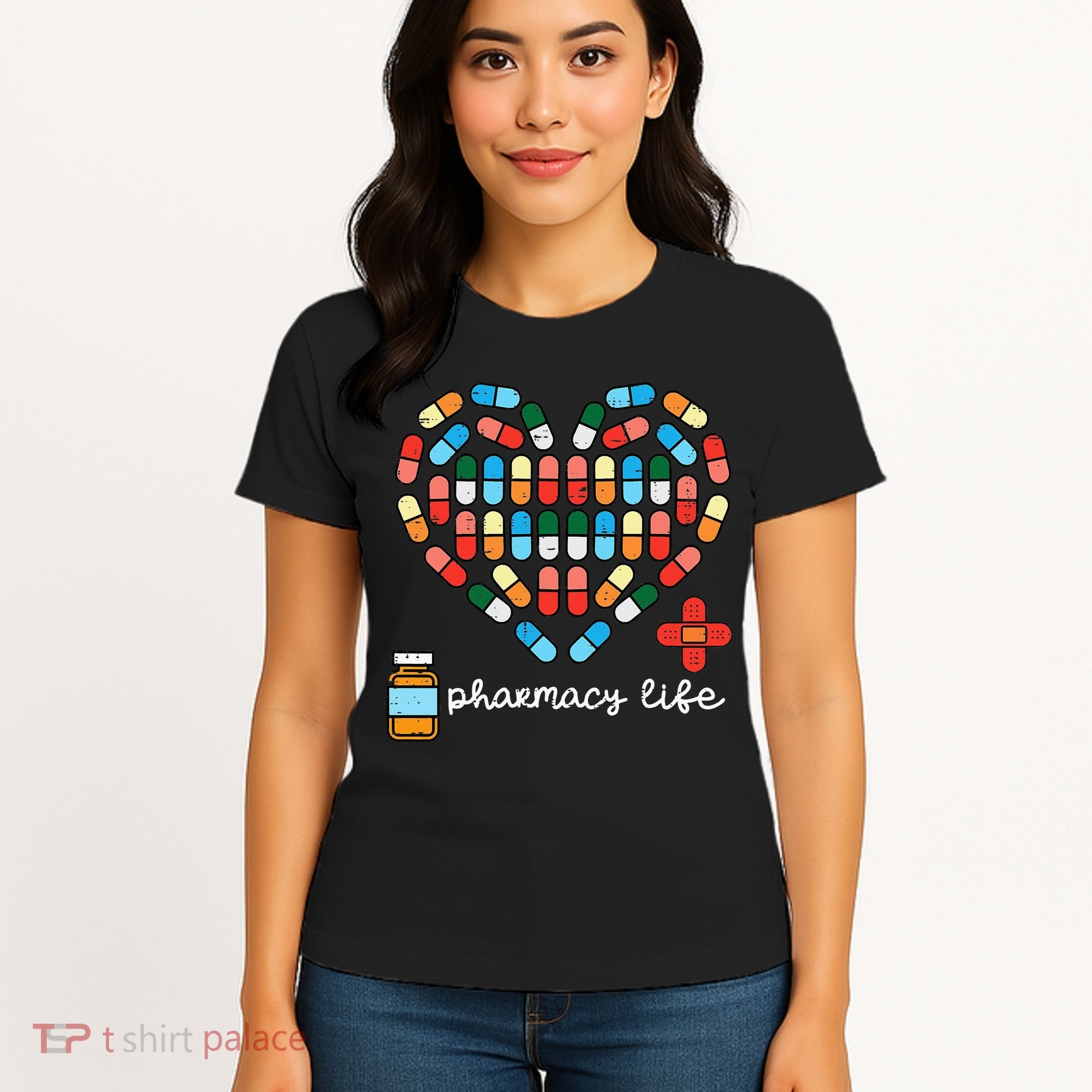 Valentines Day Pharmacy Life Pill Heart Pharmacist Women's T-Shirt