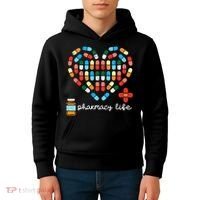 Valentines Day Pharmacy Life Pill Heart Pharmacist Kids Hoodie thumb 4