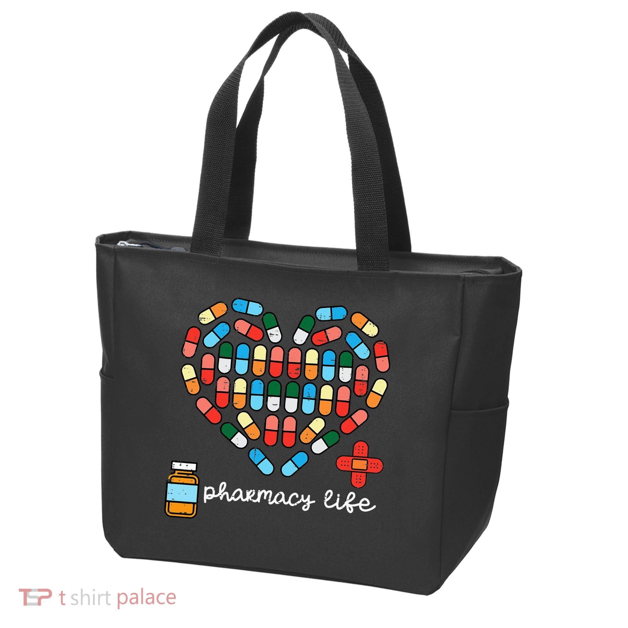 Valentines Day Pharmacy Life Pill Heart Pharmacist Tote Bag
