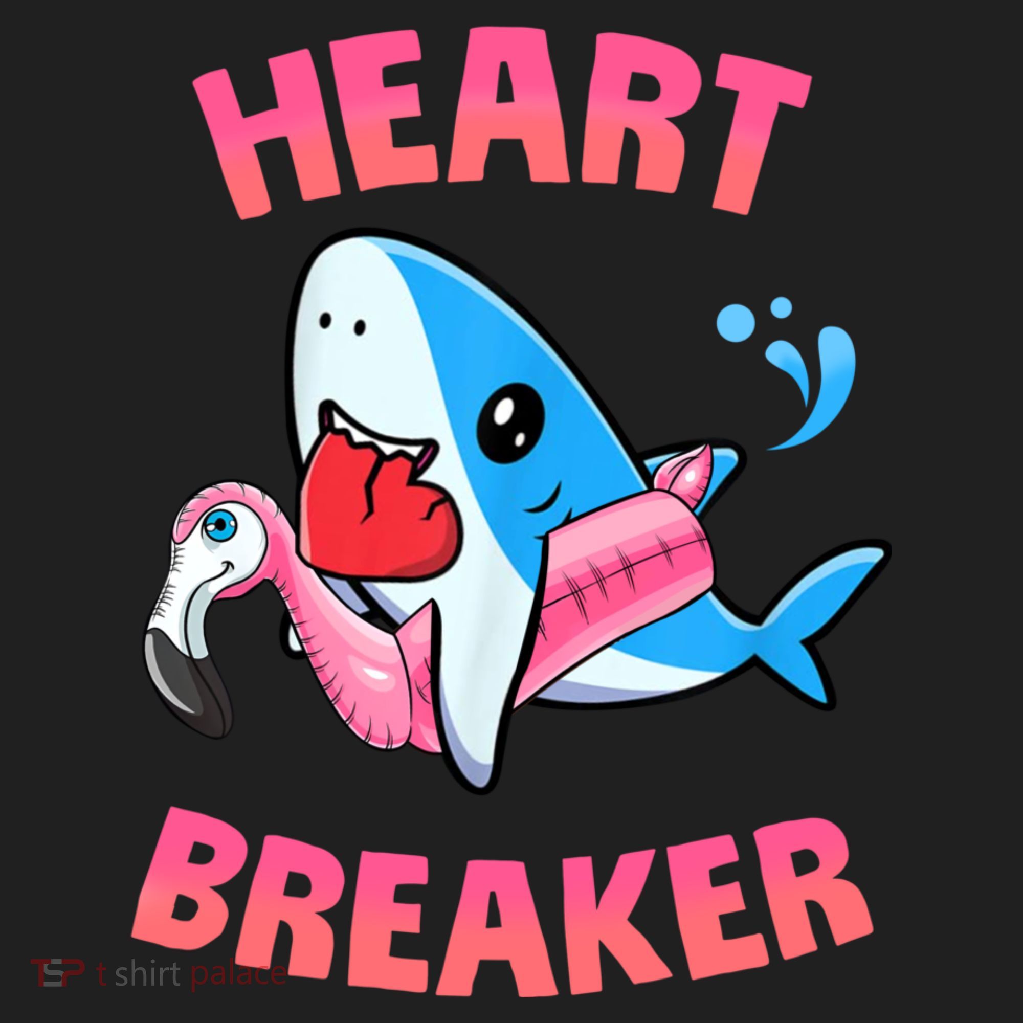 Valentines Day Pool Party Shark Heart Breaker Funny Funny Gift Beanie