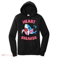 Valentines Day Pool Party Shark Heart Breaker Funny Funny Gift Women's Hoodie thumb 0