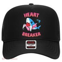 Valentines Day Pool Party Shark Heart Breaker Funny Funny Gift Hat thumb 0