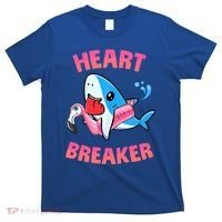 Valentines Day Pool Party Shark Heart Breaker Funny Funny Gift T-Shirt thumb 0