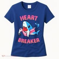Valentines Day Pool Party Shark Heart Breaker Funny Funny Gift Women's T-Shirt thumb 0