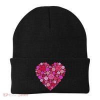 Valentines Day Pickleball Heart Love Pickleball Beanie thumb 0