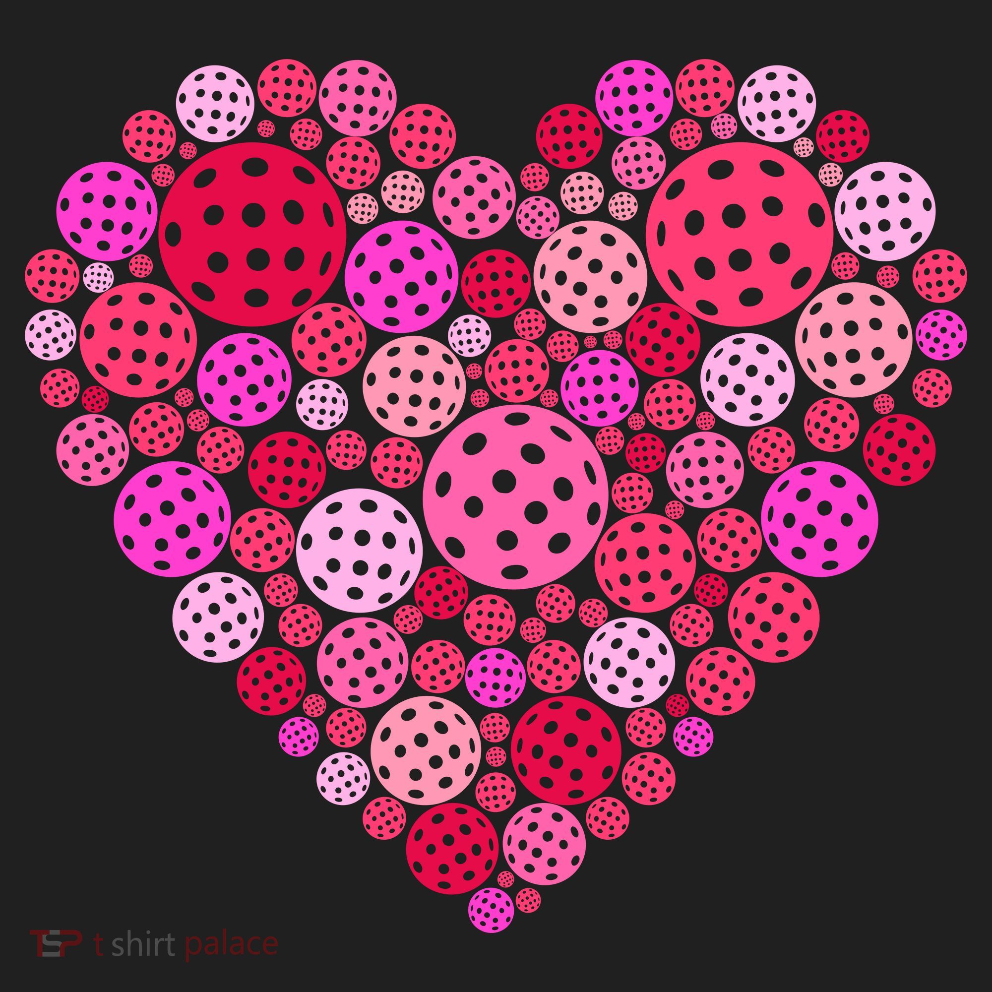 Valentines Day Pickleball Heart Love Pickleball Beanie