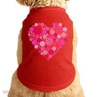 Valentines Day Pickleball Heart Love Pickleball Doggie Tank thumb 0