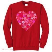 Valentines Day Pickleball Heart Love Pickleball Sweatshirt thumb 0