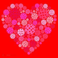 Valentines Day Pickleball Heart Love Pickleball Sweatshirt thumb 3