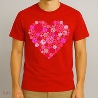 Valentines Day Pickleball Heart Love Pickleball T-Shirt thumb 3