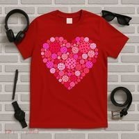 Valentines Day Pickleball Heart Love Pickleball T-Shirt thumb 5