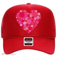 Valentines Day Pickleball Heart Love Pickleball Hat thumb 0