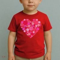 Valentines Day Pickleball Heart Love Pickleball Toddler T-Shirt thumb 2