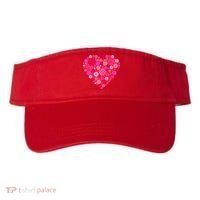 Valentines Day Pickleball Heart Love Pickleball Visor thumb 0