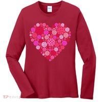 Valentines Day Pickleball Heart Love Pickleball Women's Long Sleeve Shirt thumb 0