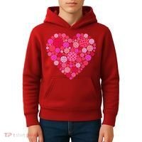 Valentines Day Pickleball Heart Love Pickleball Kids Hoodie thumb 4