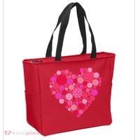 Valentines Day Pickleball Heart Love Pickleball Tote Bag thumb 2