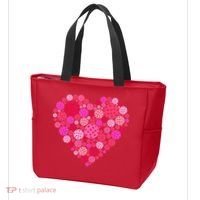 Valentines Day Pickleball Heart Love Pickleball Tote Bag thumb 3