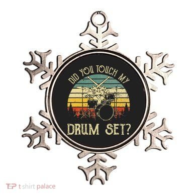Vintage Drummer Percussion Drums Did You Touch My Drum Set Ornament
