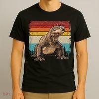 Vintage Distressed Retro Style Cool Komodo Dragon T-Shirt thumb 3