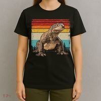 Vintage Distressed Retro Style Cool Komodo Dragon T-Shirt thumb 4