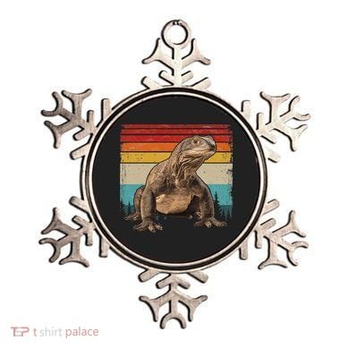 Vintage Distressed Retro Style Cool Komodo Dragon Ornament