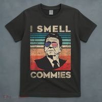 Vintage Distressed Retro Reagan President I Smell Commies T-Shirt thumb 4