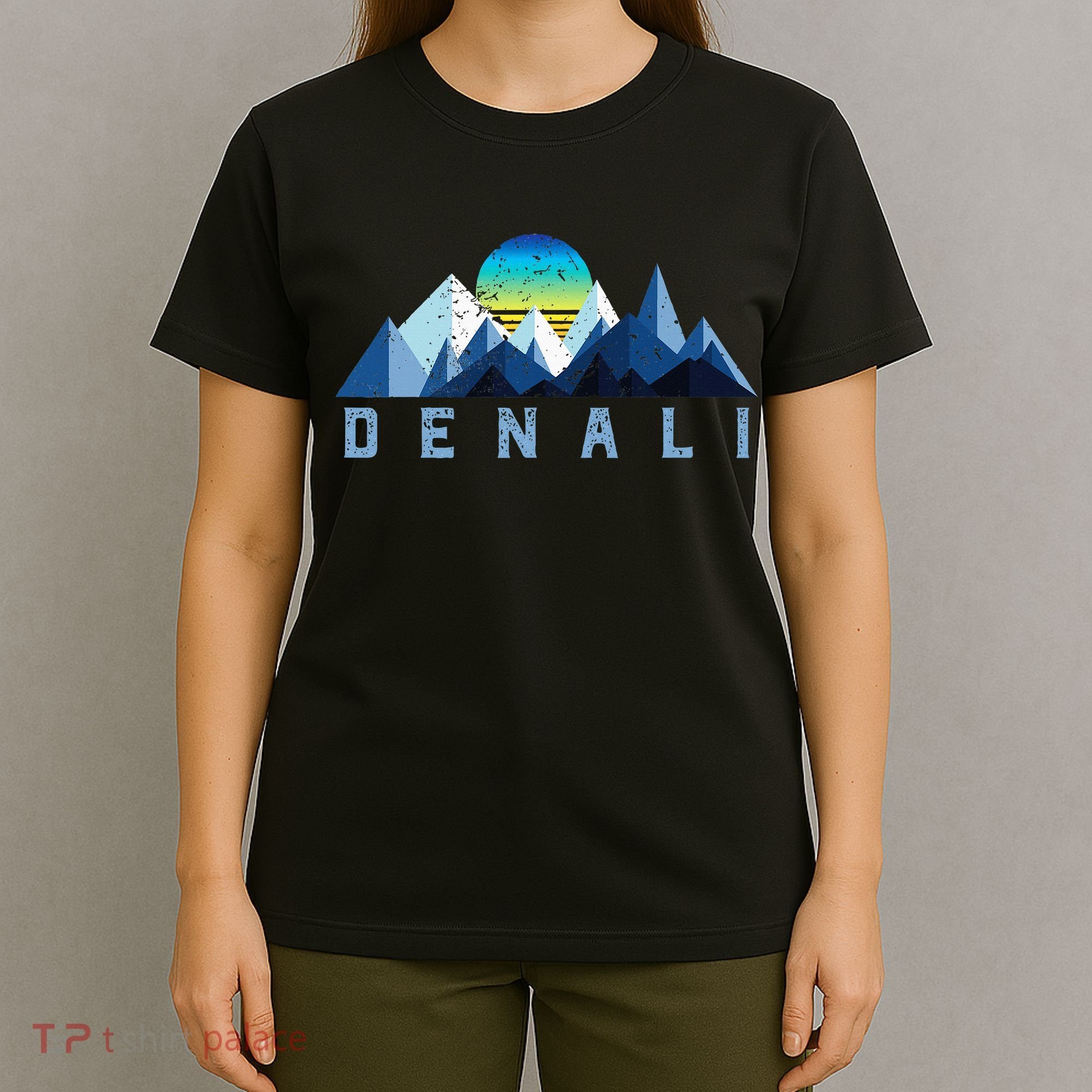 Vintage Denali Retro National Park Geometric T-Shirt