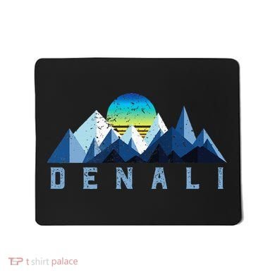 Vintage Denali Retro National Park Geometric Mousepad