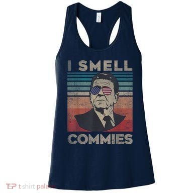 Vintage Distressed, Retro Reagan President I Smell Commies Women's Tank Top