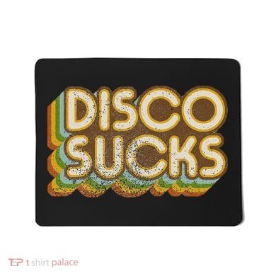 Vintage Disco Sucks Retro 1970s Dancing Music Distressed Mousepad