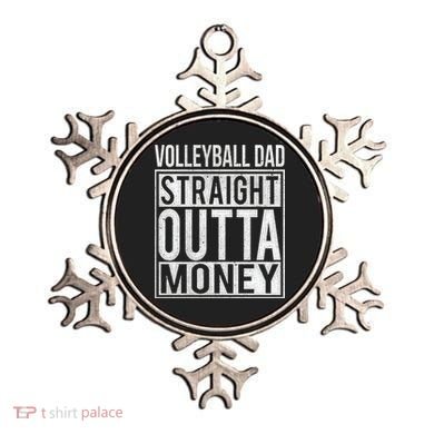 Volleyball Dad Straight Outta Money Gift I Funny Gift Idea Gift Ornament