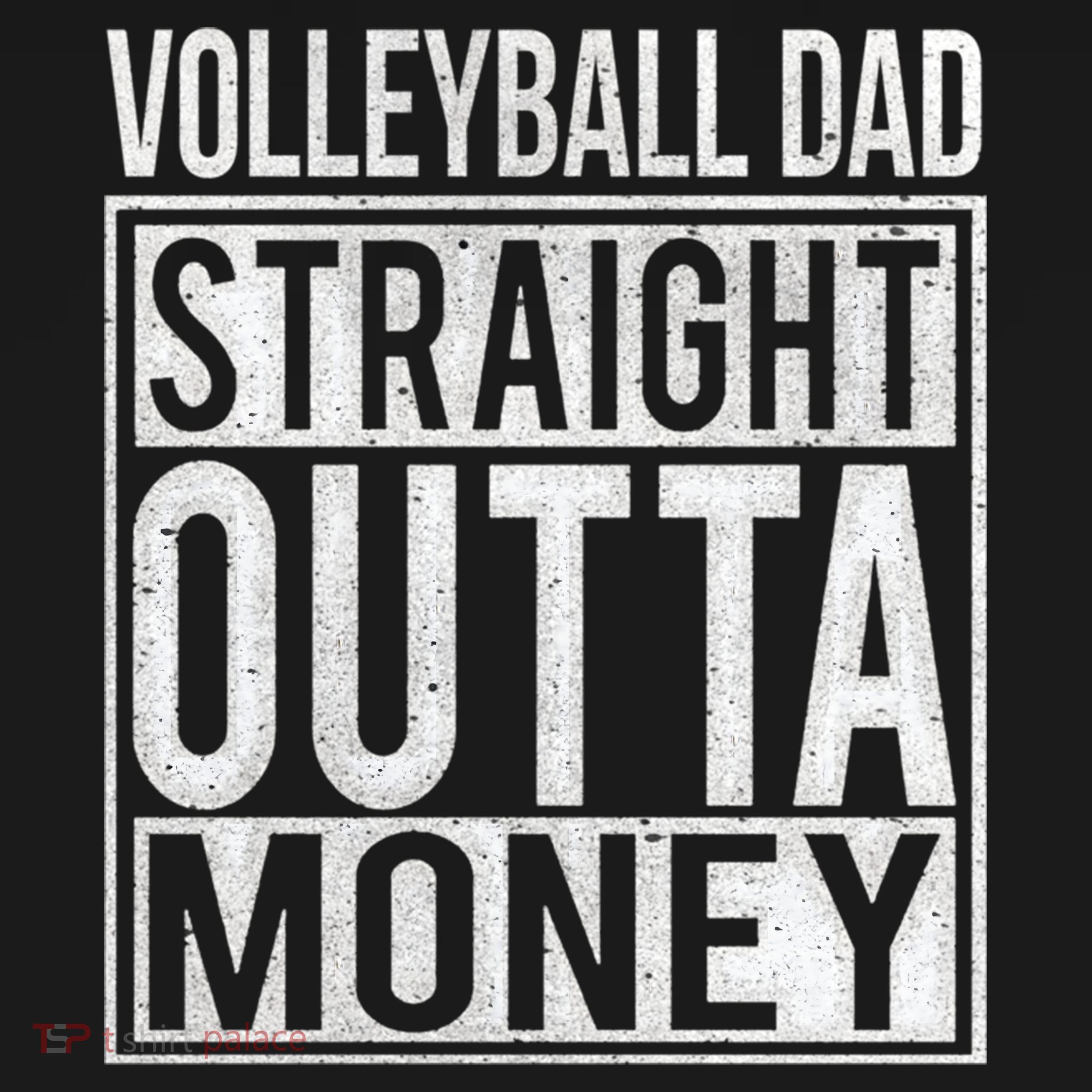 Volleyball Dad Straight Outta Money Gift I Funny Gift Idea Gift Ornament