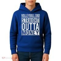 Volleyball Dad Straight Outta Money Gift I Funny Gift Idea Gift Kids Hoodie thumb 4