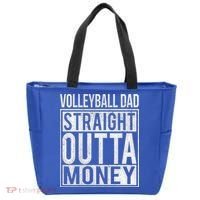 Volleyball Dad Straight Outta Money Gift I Funny Gift Idea Gift Tote Bag thumb 0