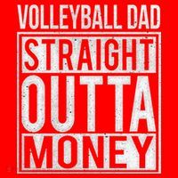 Volleyball Dad Straight Outta Money Gift I Funny Gift Idea Gift Santa Hat thumb 1