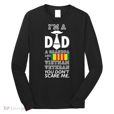 Dad Vietnam Veteran Long Sleeve Shirt