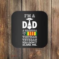 Dad Vietnam Veteran Coaster thumb 0