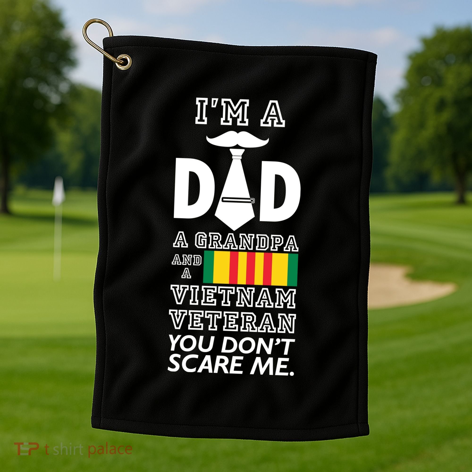 Dad Vietnam Veteran Golf Towel