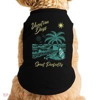 Vacation Days Spent Perfectly Beach T Doggie Tank thumb 0