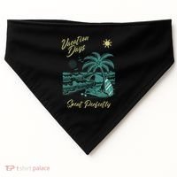Vacation Days Spent Perfectly Beach T USA-Made Doggie Bandana thumb 0
