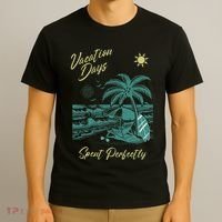 Vacation Days Spent Perfectly Beach T T-Shirt thumb 3