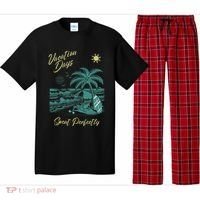 Vacation Days Spent Perfectly Beach T Pajama Set thumb 0