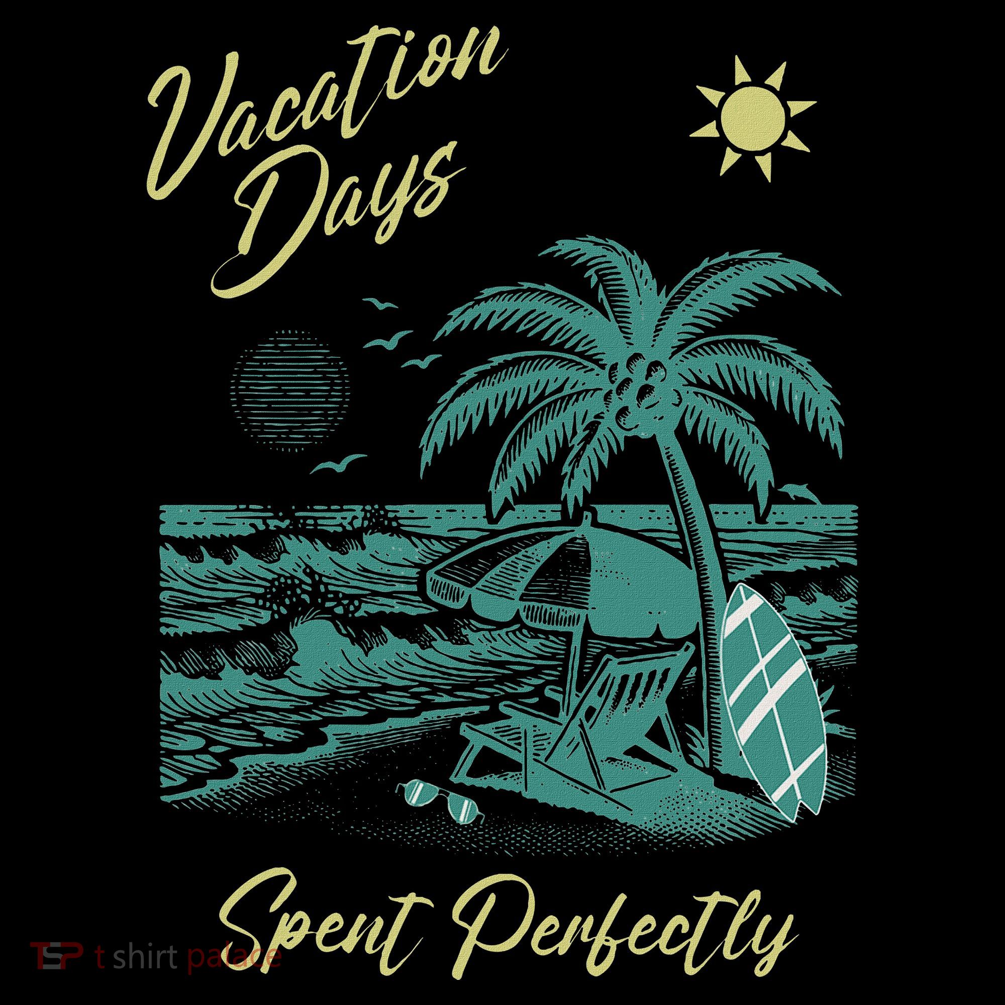 Vacation Days Spent Perfectly Beach T Mousepad