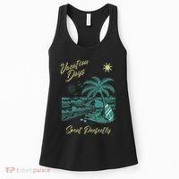 Vacation Days Spent Perfectly Beach T Women's Tank Top thumb 0
