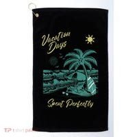 Vacation Days Spent Perfectly Beach T Golf Towel thumb 0
