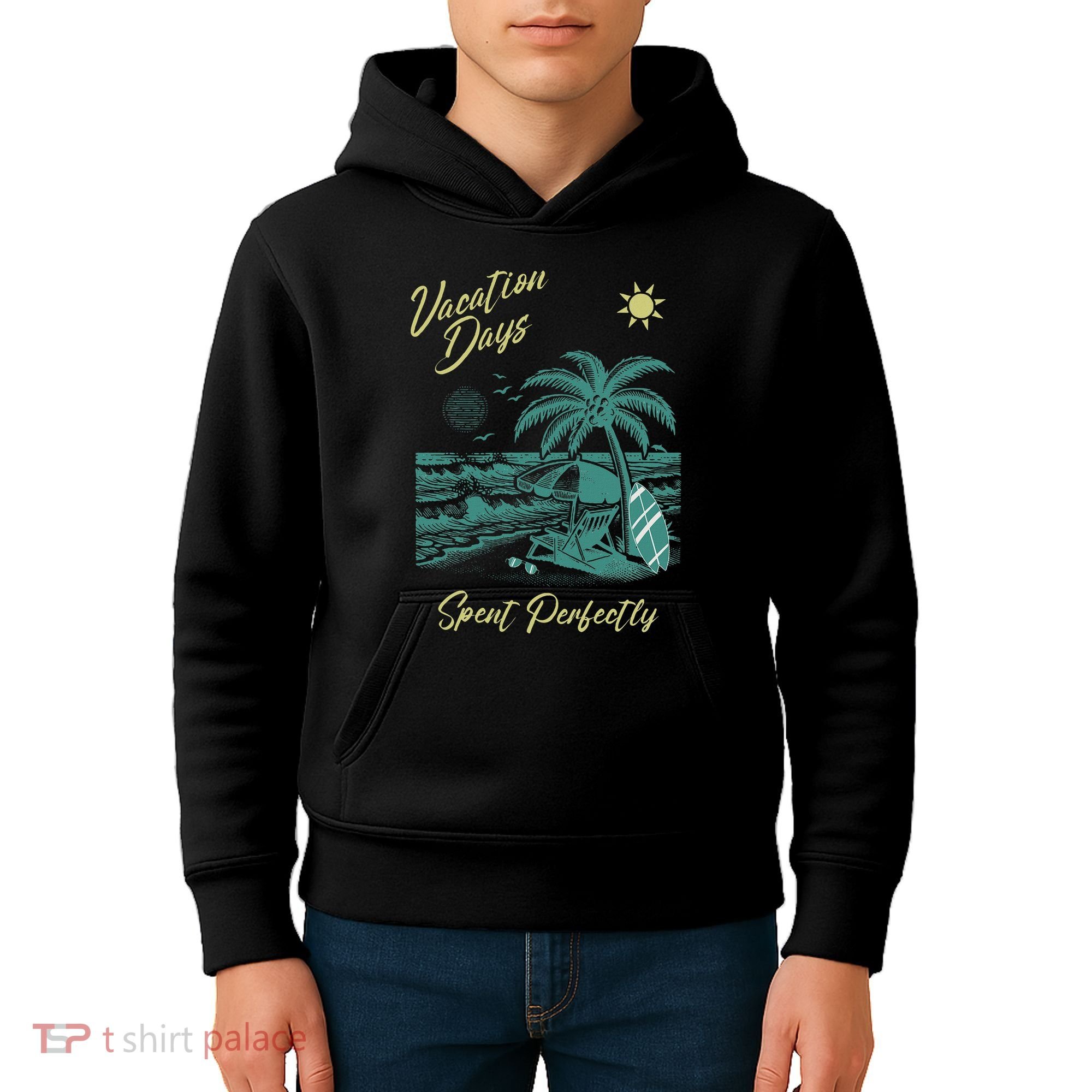 Vacation Days Spent Perfectly Beach T Kids Hoodie